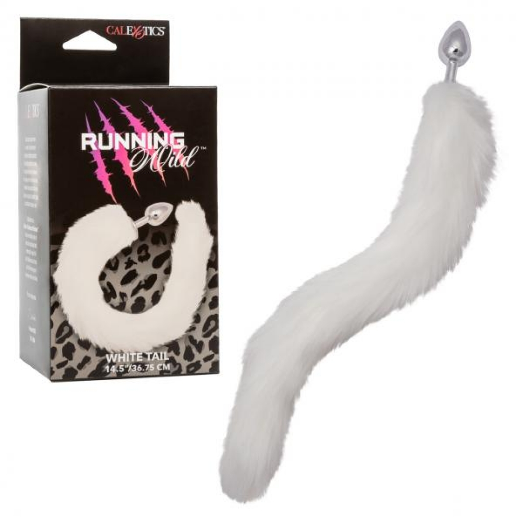 Running Wild White Tail Butt Plug - Unique Sensory Experience