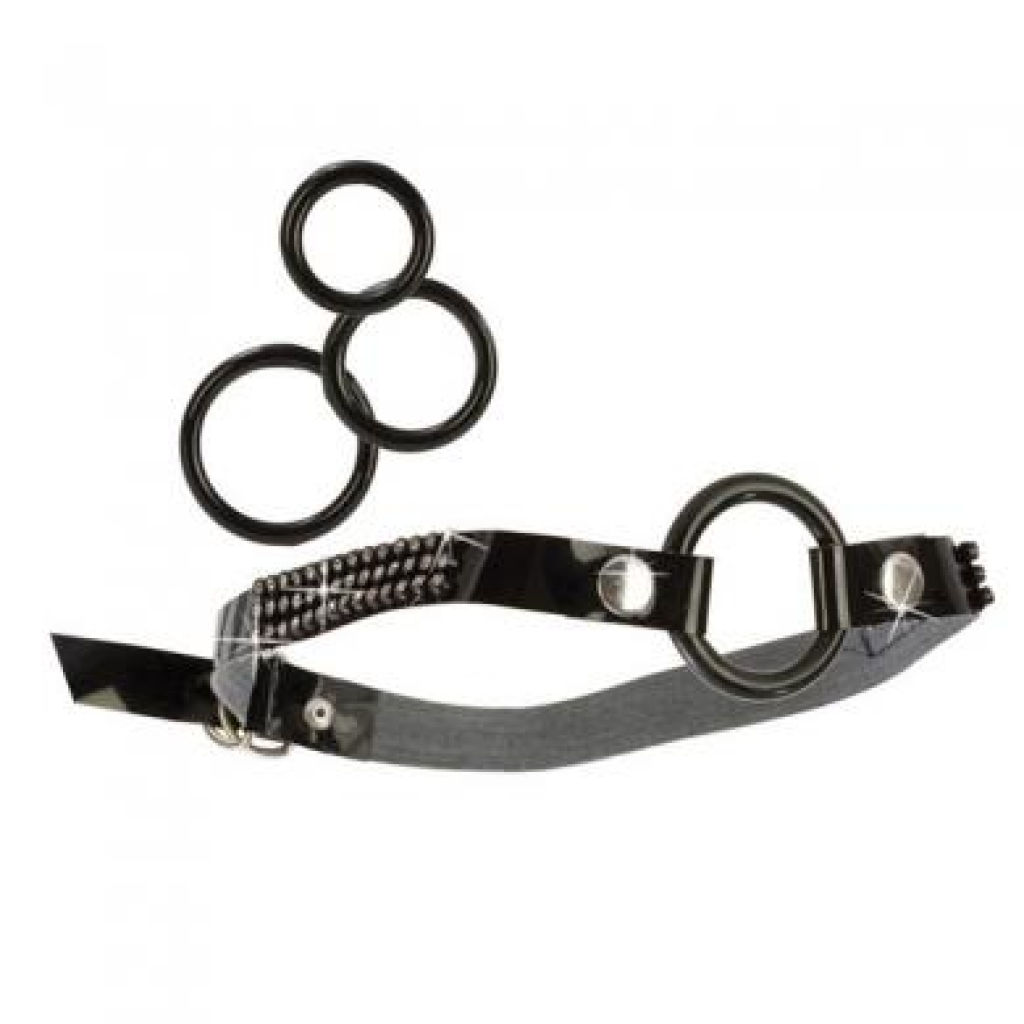 Open Ring Gag with Interchangeable Rings - BDSM Play Accessory