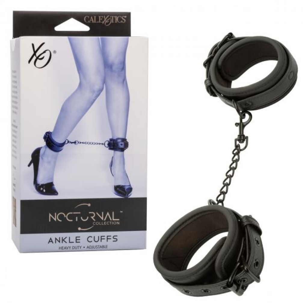 Nocturnal Adjustable Ankle Cuffs for Sensual Bondage