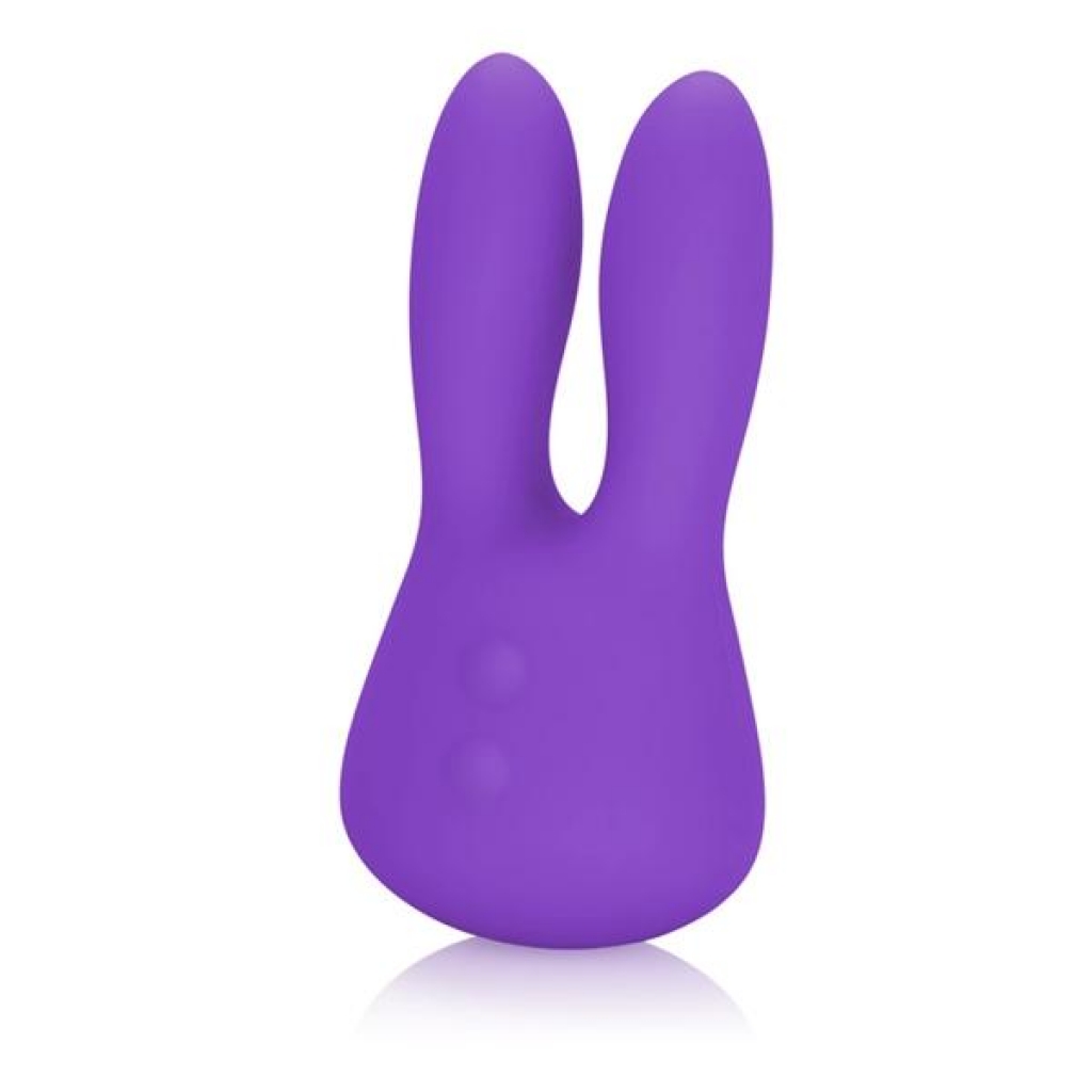 Mini Marvels Marvelous Silicone Bunny Massager - Purple - Dual Motor Delight