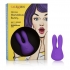 Mini Marvels Marvelous Silicone Bunny Massager - Purple - Dual Motor Delight