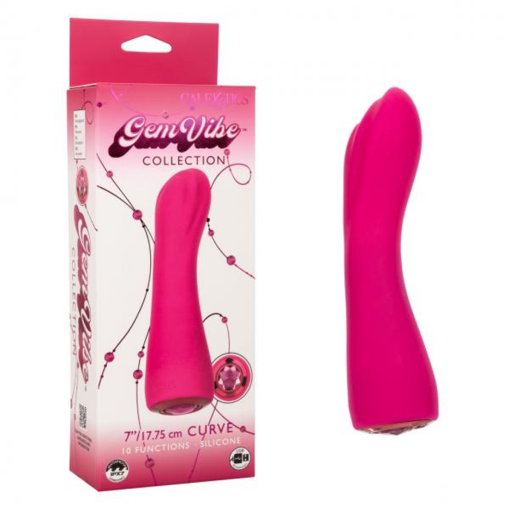 Gem Vibes Curve Pink G-Spot Vibrator