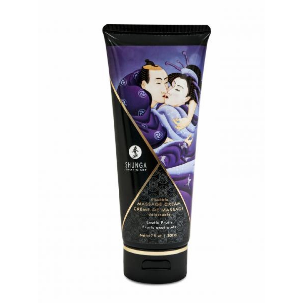 Shunga Kissable Massage Cream - Exotic Fruits, 7oz