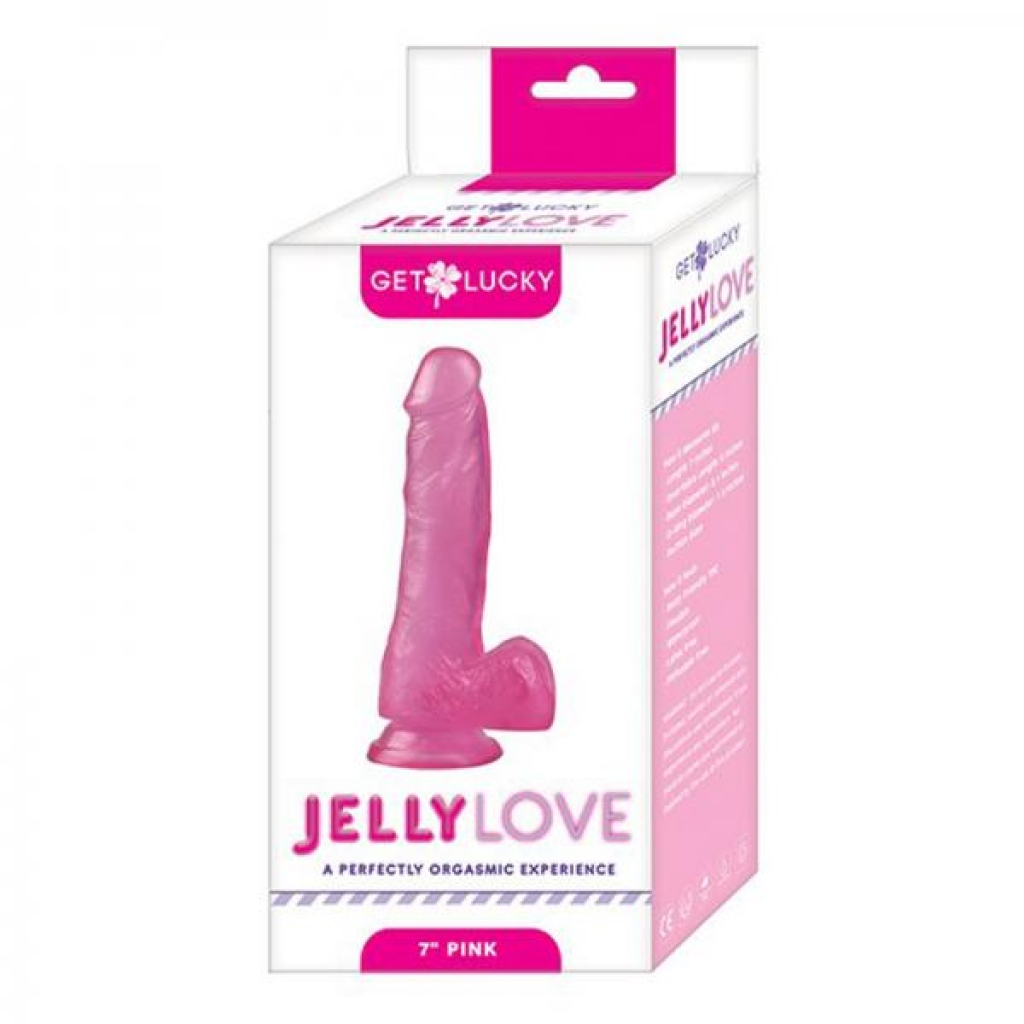 Shibari Get Lucky 7 Jelly Love Dildo - Pink