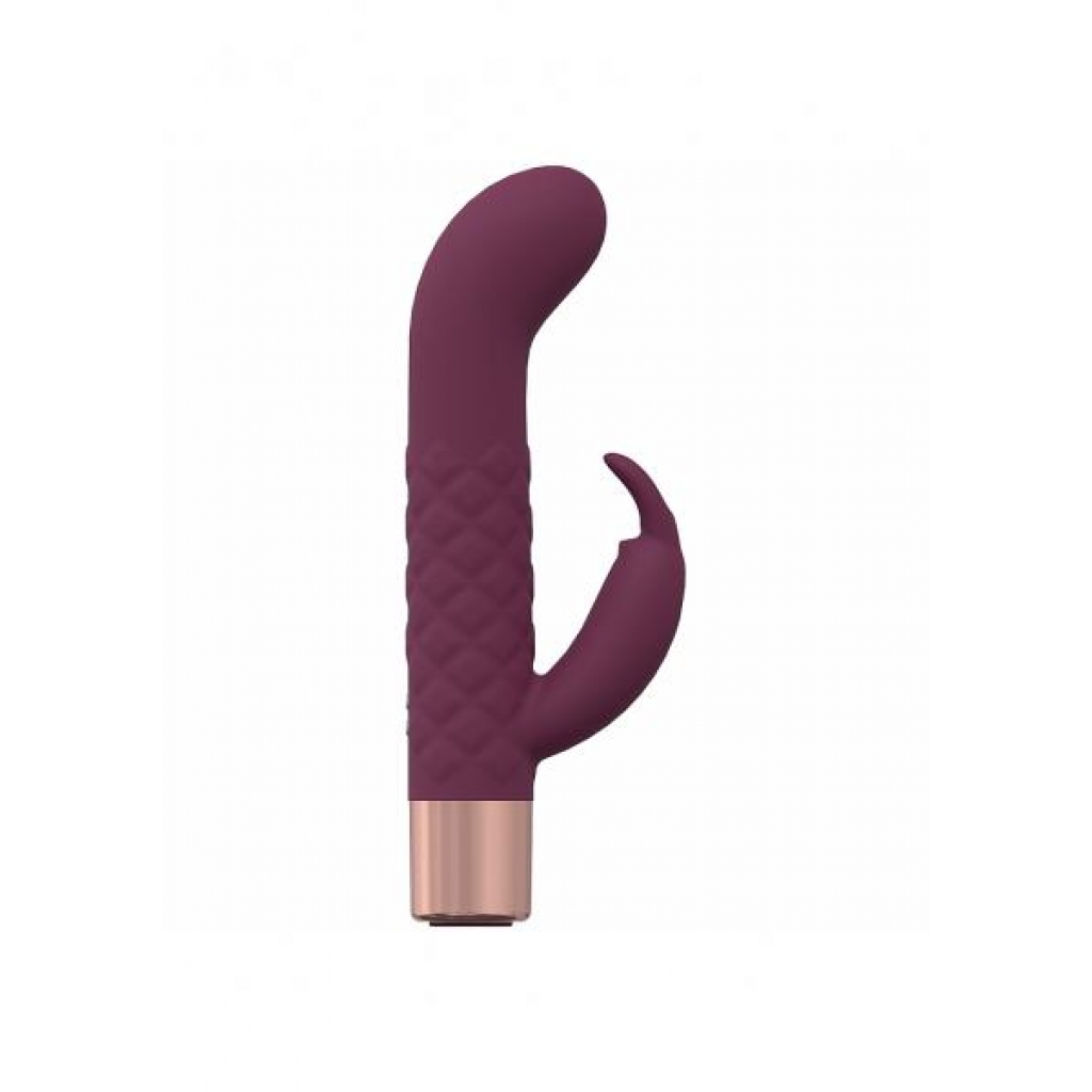 Loveline Devotion Mini-Rabbit Vibrator - Burgundy