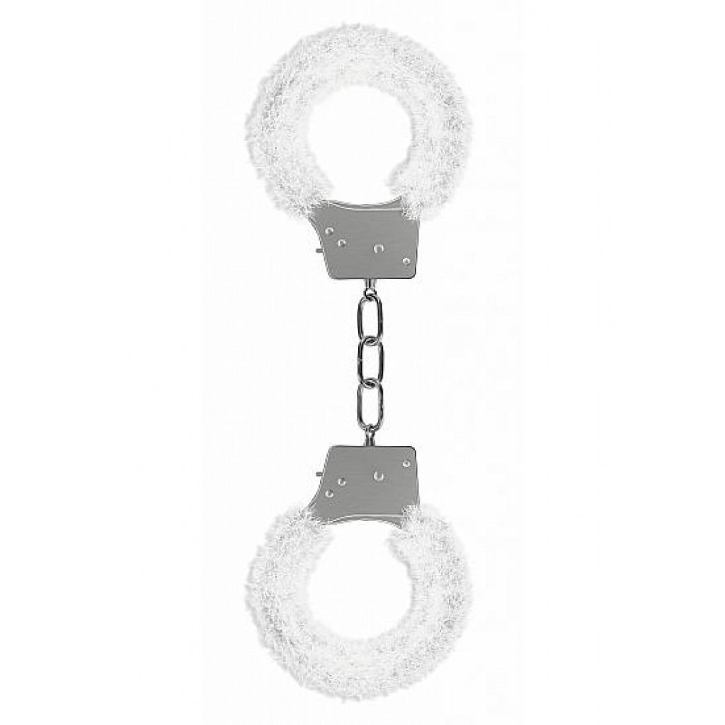 Ouch Furry White Beginner's Handcuffs