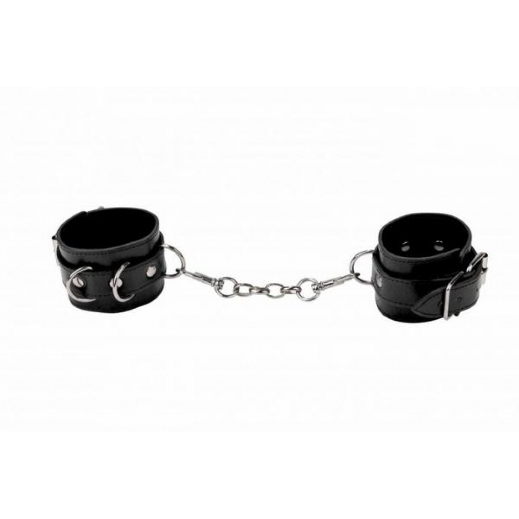 Ouch Leather Cuffs For Hand and Ankles Black