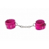 Ouch! Pink Leather Cuffs for Versatile Bondage Play