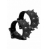 Ouch! Skulls & Bones Spiked Handcuffs - Black