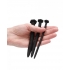 Silicone Screw Plug Set - Urethral Sounding - Black