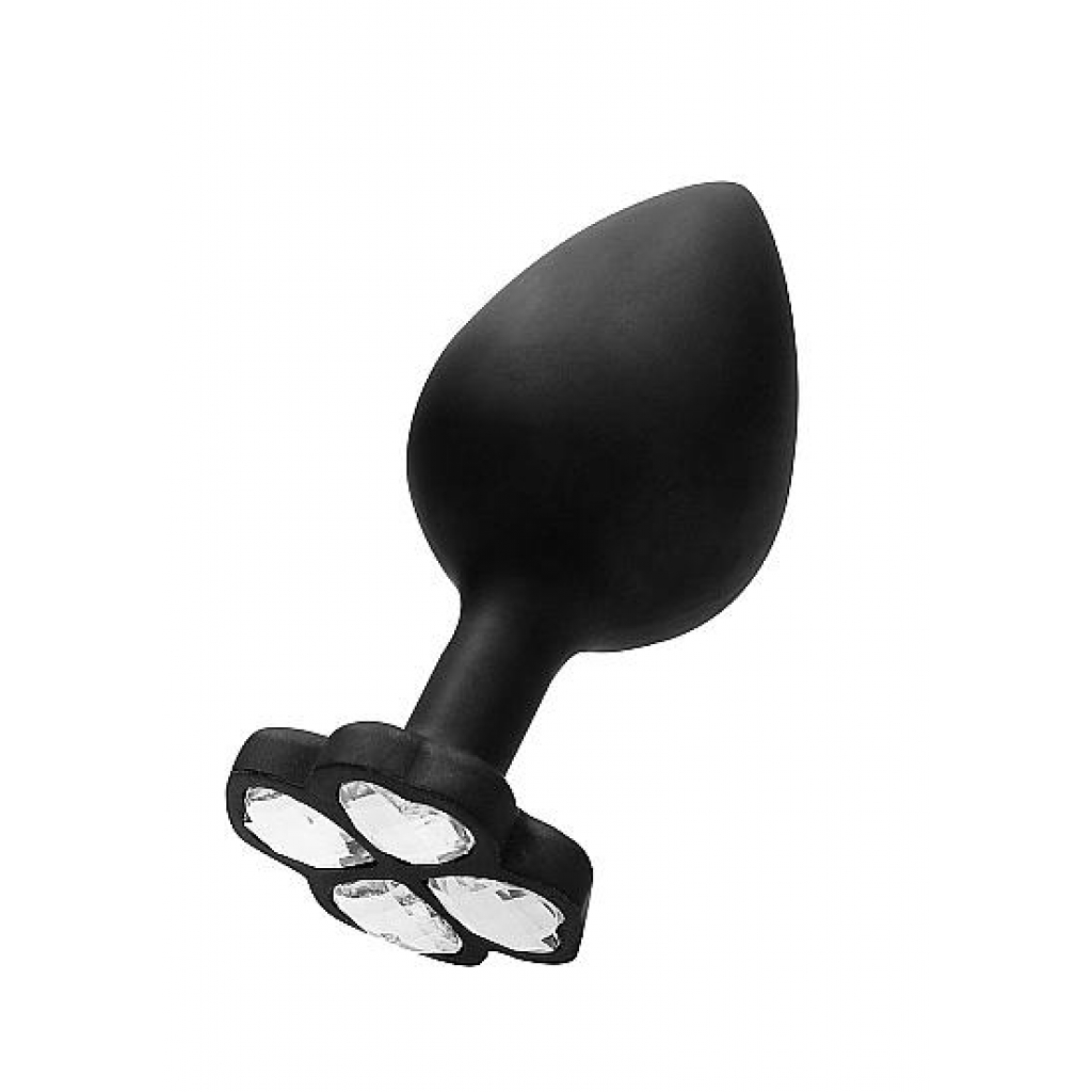 Large Lucky Diamond Butt Plug - Black