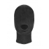 Velvet & Velcro Fetish Mask with Mouth Opening in Black