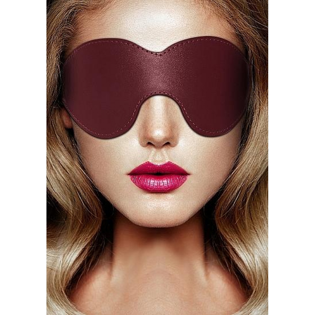 Ouch Halo Eyemask - Burgundy - Elevate Your BDSM Play