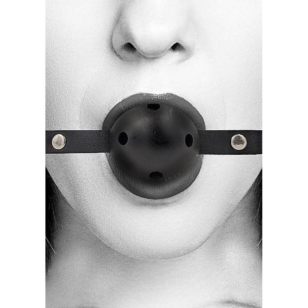 Ouch! Breathable Ball Gag Black: Ultimate Control