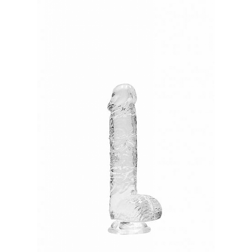 Realpenis Crystal Clear Dildo with Balls - 6 Inches