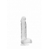 Realpenis Crystal Clear Dildo with Balls - 6 Inches