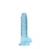 Realrock 7-Inch Realistic Dildo with Balls - Blue