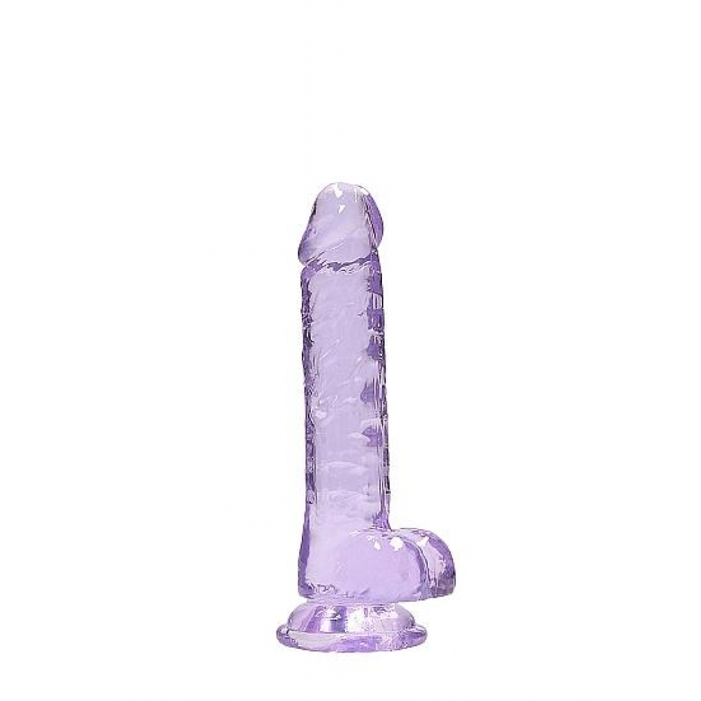 Real Penis 7-inch Realistic Dildo with Balls - Purple