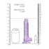 Real Penis 7-inch Realistic Dildo with Balls - Purple