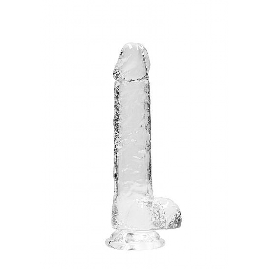 Realpenis Crystal Clear Dildo with Balls - 8 Inches