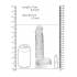 Realpenis Crystal Clear Dildo with Balls - 8 Inches