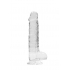 Realpenis Crystal Clear Dildo with Balls - 8 Inches