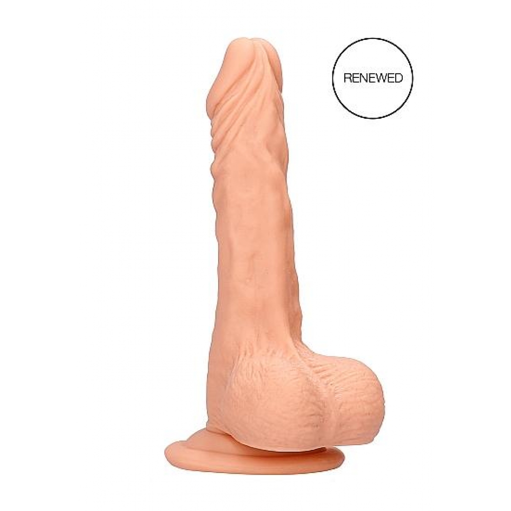 Realrock 7-Inch Dong with Testicles - Lifelike Flesh