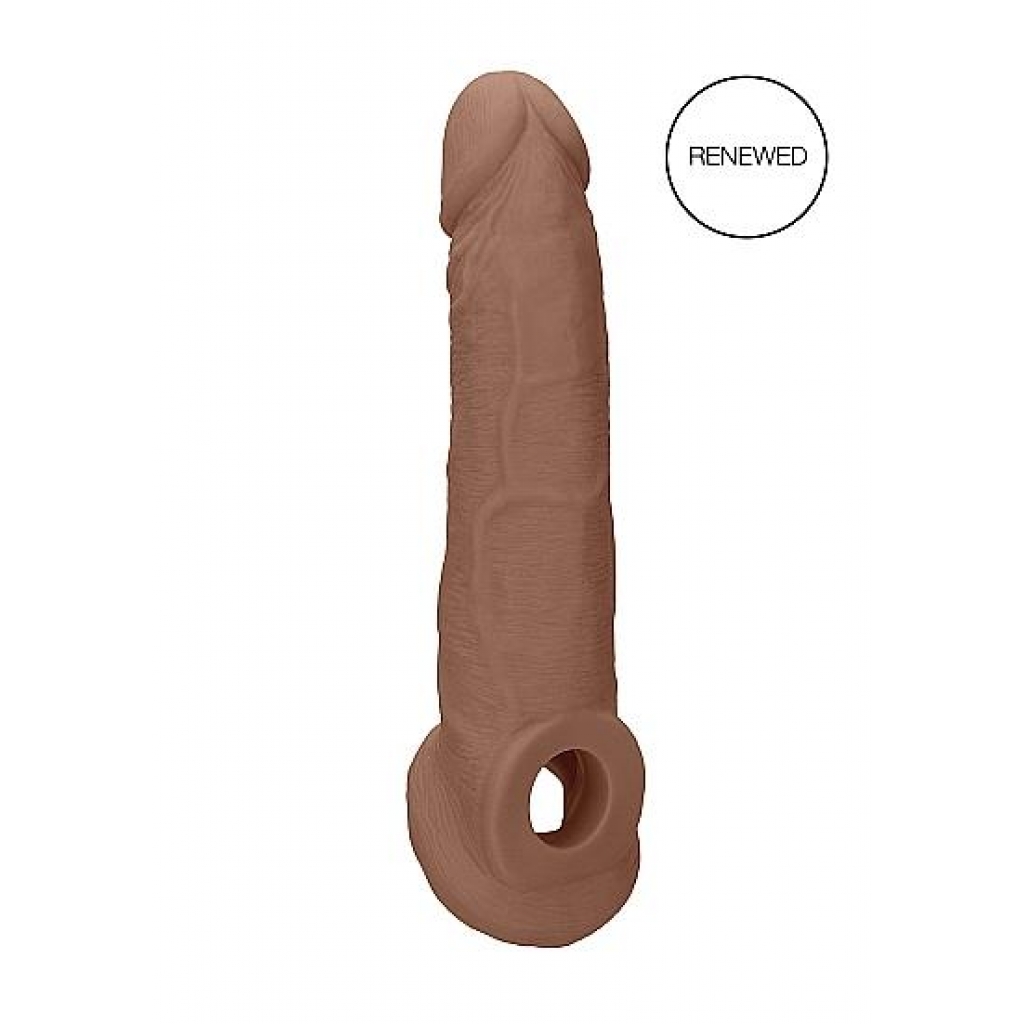 Realrock Penis Sleeve 9in Tan - Realistic Pleasure