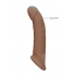 Realrock Penis Sleeve 9in Tan - Realistic Pleasure