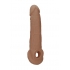 Realrock Penis Sleeve 9in Tan - Realistic Pleasure