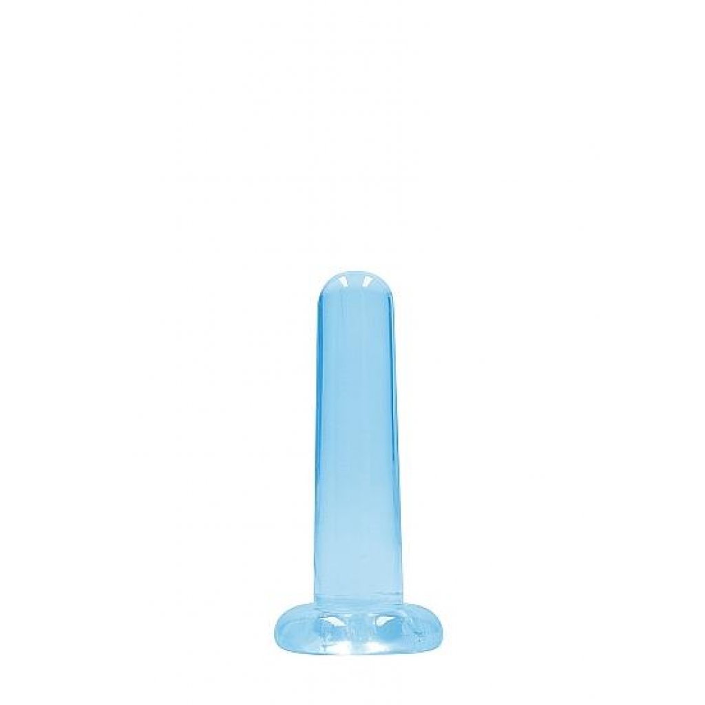 Realrock Non-Realistic Dildo with Suction Cup - 5.3 in Blue