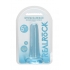 Realrock Non-Realistic Dildo with Suction Cup - 5.3 in Blue