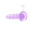 Realrock Non Realistic Dildo W Suction Cup 7in Purple