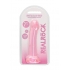 Realrock Non-Realistic Dildo with Suction Cup - 6.7in Pink: Clear Pleasure