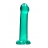 Realrock Non-Realistic Dildo with Suction Cup - 6.7 Inches in Vibrant Turquoise