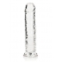 Realrock Straight Realistic 8 In Dildo Transparent