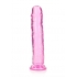 10 Inch Crystal Clear Realistic Dildo - Pink