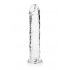 Realrock Realistic Straight Dildo 11in Transparent