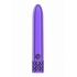 Royal Gems Shiny Purple ABS Bullet Vibrator - Rechargeable