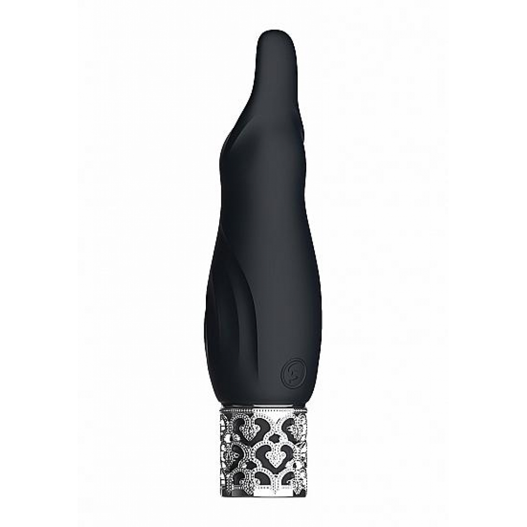 Royal Gems Sparkle Black Rechargeable Silicone Bullet