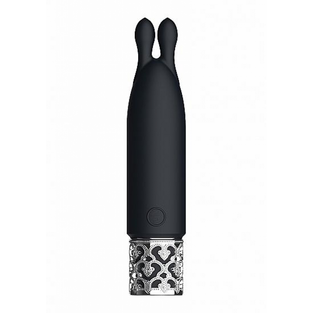 Royal Gems Twinkle Rechargeable Silicone Bullet Vibrator - Black