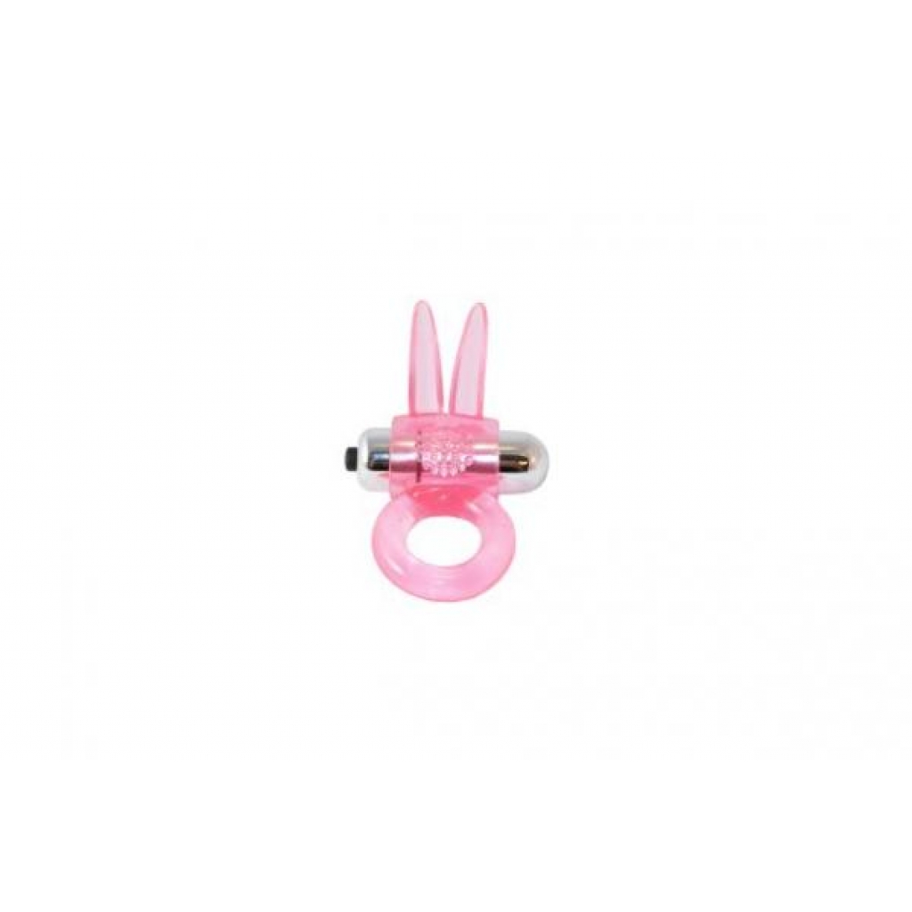 Pink Ribbidy Rabbit Vibrating Penis Ring - Si Novelties