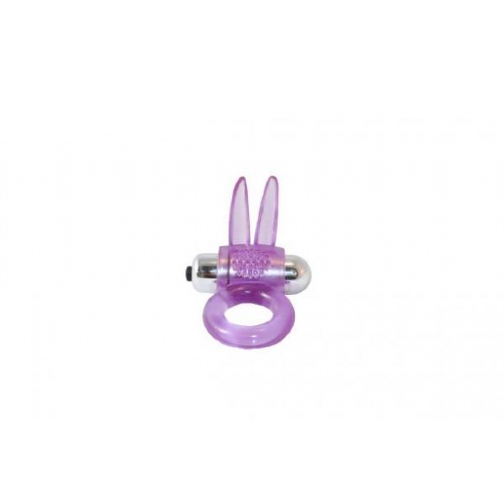 Ribbidy Rabbit Vibrating Penis Ring - Purple