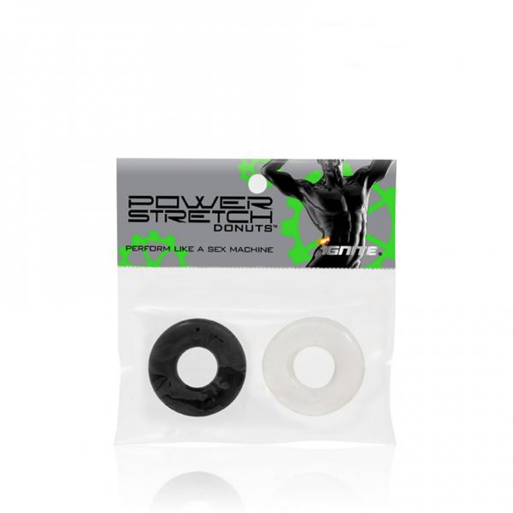 Power Stretch Donuts 2 Pack Black/Clear - Performance Rings