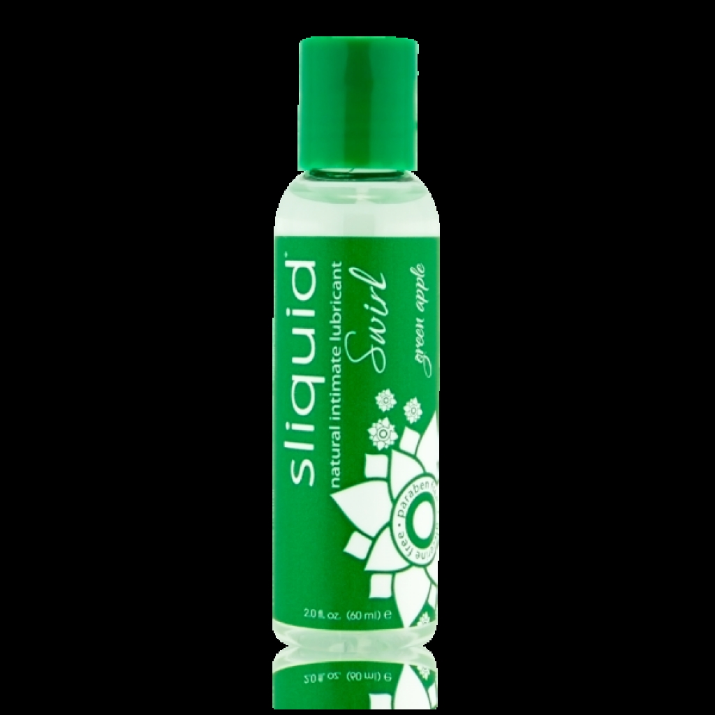 Sliquid Naturals Swirl Green Apple Lubricant 2oz