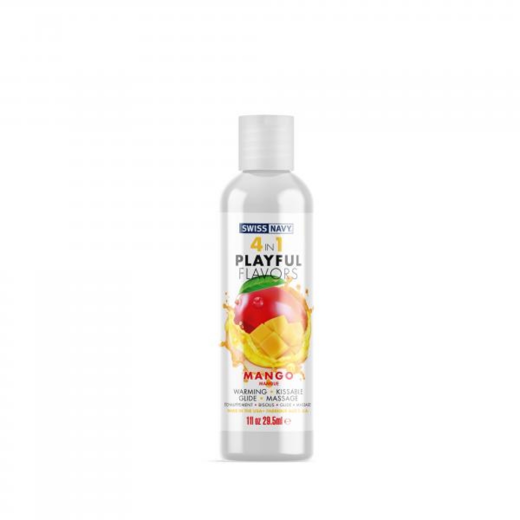 Swiss Navy 4 In 1 Playful Flavors Mango 1 Oz