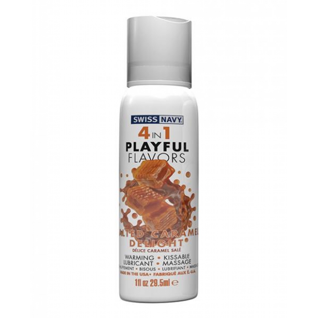 Swiss Navy 4 In 1 Salted Caramel Lubricant - Sweet and Delicious