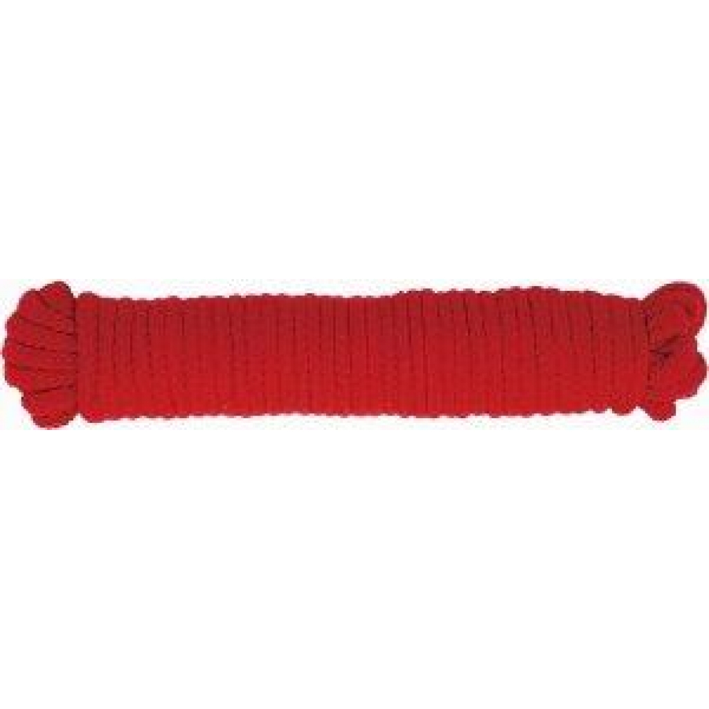 Bondage Soft Rope - 33ft Red