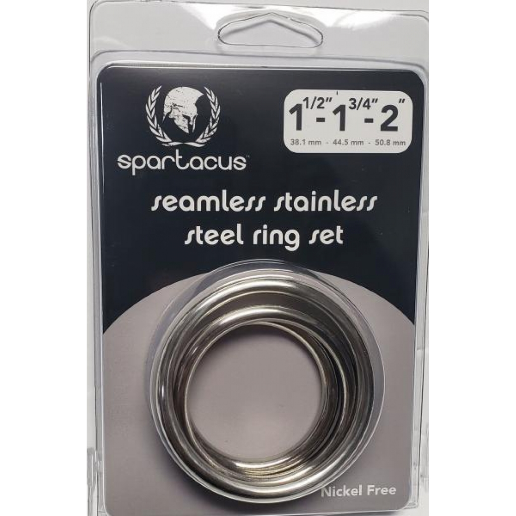 Seamless Stainless Steel C Ring Set - 1.5, 1.75, & 2 inches