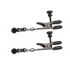 Adjustable Black Beaded Clamps - Broad Tip